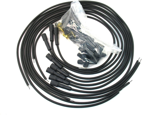 Pertronix 708180 Flame-Thrower Black Universal 180 Degree 8 Cylinder Spark Plug Wire