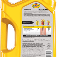 Pennzoil 550045205 5 quart 10W-30 High Mileage Motor Oil (SN Jug)