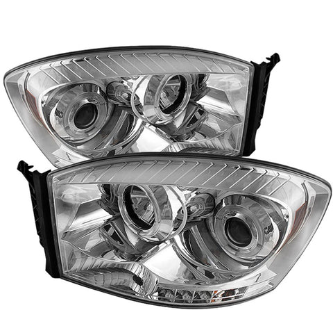 Spyder Auto 5010018 LED Halo Projector Headlights Chrome/Clear