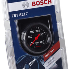 Actron SP0F000053 Bosch Style Line 2" Mechanical Water/Oil Temperature Gauge (Black Dial Face, Black Bezel)