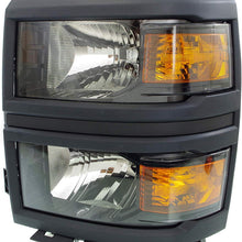 Headlight Assembly Compatible with 2015 Chevrolet Silverado Halogen LS Model CAPA Driver Side