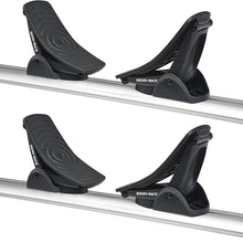 Rhino Rack Nautic 580 Series Kayak/Canoe Carrier, Includes 2 x Tie Down Straps and 2 x Rapid Straps w/Unique Buckle Protector (Side Loding)