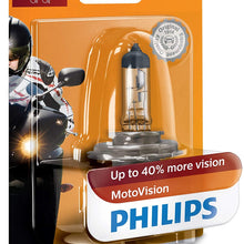 Philips 9003MVB1 MotoVision Motorcycle and Powersport Replacement Headlight Bulb, 1 Pack