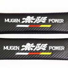Mugen Spec-R Carbon Fiber Seat Belt Cover Shoulder Pad Cushion - 1 Pair