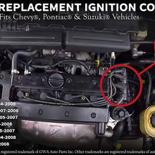 Ignition Coil Pack - Compatible with Chevrolet, Pontiac & Suzuki Vehicles - Aveo, Aveo5, Optra, Wave, Wave5, Forenza, Reno -Replaces Part 25182496, 96253555, 33410-84Z01-2004, 2005, 2006, 2007, 2008