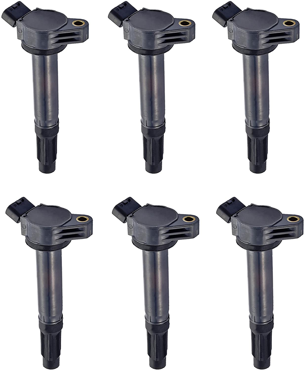 ENA Pack of 6 Ignition Coils compatible with Lexus - ES350 RX350 RX450h - Toyota - Avalon Camry Highlander RAV4 Sienna Venza - Lotus Evora 3.5l V6 Compatible for 90919-A2007 C1601 UF487 UF-487