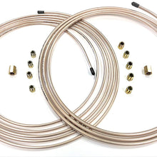 15 Ft Roll of 3/16"(.028" Wall) & 10 Ft Roll of 1/4"(.028" Wall) Copper/Cupronickel Brake Line Tubing w/fittings and unions