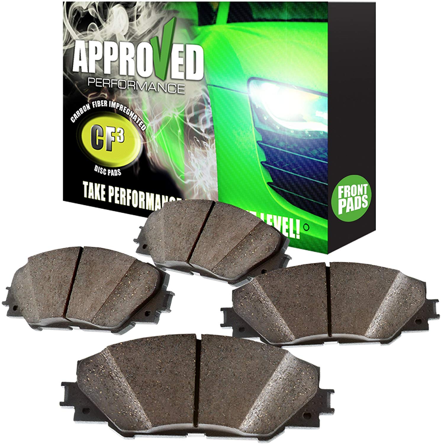 Approved Performance F14442P - [Front] Set of Carbon Fiber Impregnated Brake Pads