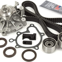Evergreen TBKWP228 Timing Belt Kit Water Pump Compatible With Mazda MX6 626 Protege Ford Probe 2.0 DOHC FS