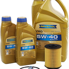 Blau J1A5092-B Motor Oil Change Kit - Compatible with 2007-11 VW Touareg w/ 6 Cylinder 3.6L Engine 5w40