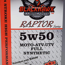 Blackhawk Lubricants Raptor 4T 5W50 4 Stroke Ester 100% Full Synthetic High Performance Engine Oil 5W-50 1 Quart (6)