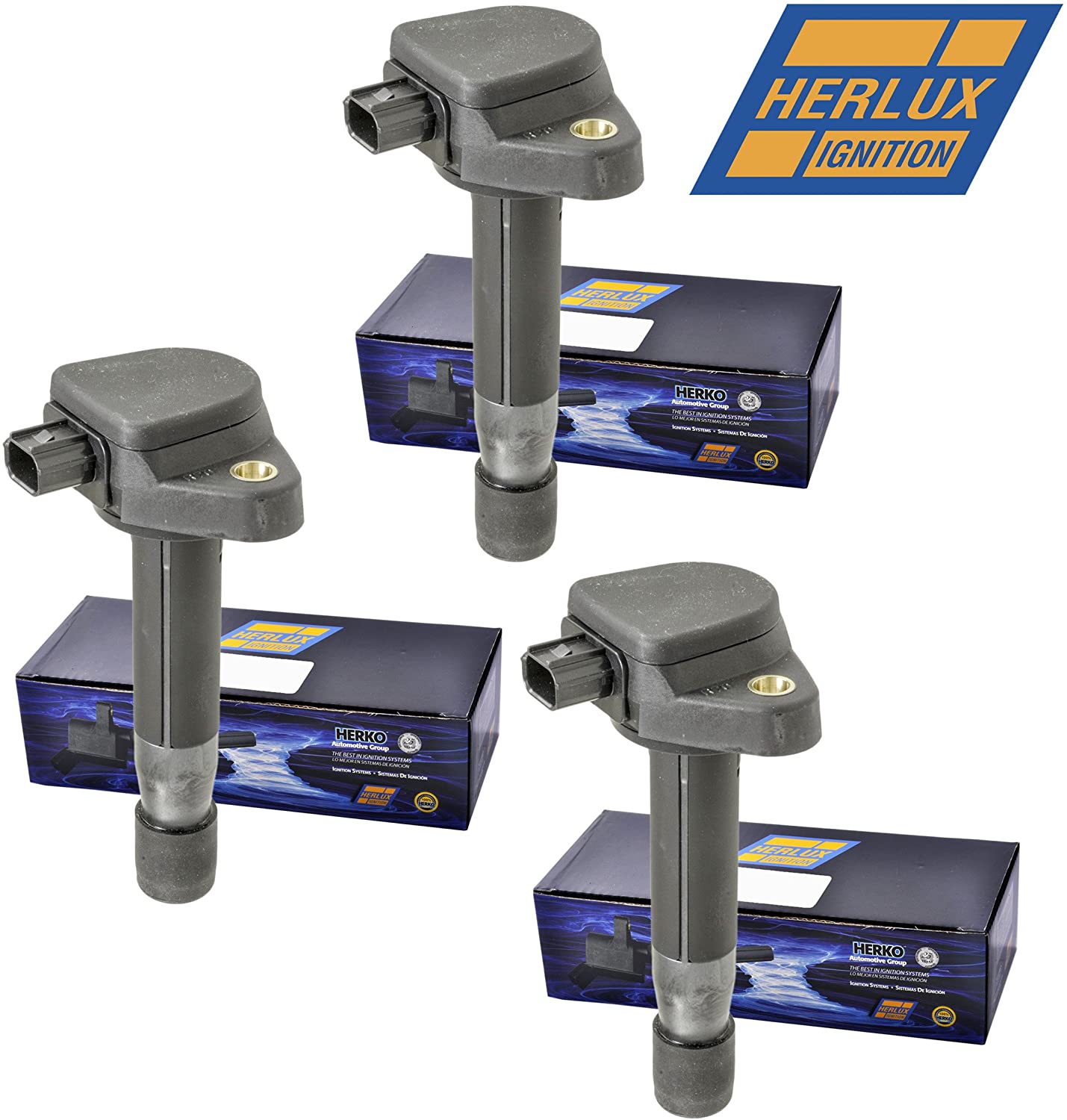 New Ignition Coil Herko B214 Set of 3