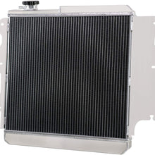 OzCoolingParts 4 Row Core Aluminum Radiator + 16" Fan w/Shroud + Thermostat/Relay Wire Kit for 1987-2006 88 89 90 91 92 93 94 95 96 97 98 99 00 01 02 03 04 05 Jeep Wrangler TJ YJ Chevy V8 Engine