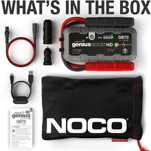 NOCO Boost HD GB70 2000 Amp 12V UltraSafe Lithium Jump Starter for up to 8L Gasoline Engines and 6L Diesel Engines