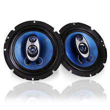 6.5" Three-Way Sound Speaker System - 180 W RMS/360W Power Handling w/ 4 Ohm Impedance and 3/4'' Piezo Tweeter for Car Component Stereo, Round Shaped Pro Full Range Triaxial Loud Audio - Pyle PL63BL