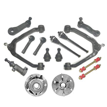 PartsW 15 Pc Suspension Kit For Chevrolet GMC Cadillac Escalade Avalanche Silverado Suburban Tahoe Sierra Yukon, Tie Rod Ends & Control Arms, Ball Joints & Sway Bars Wheel Bearing and Hub Assembly