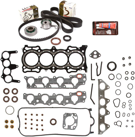 Evergreen HSTBK4010 Head Gasket Set Timing Belt Kit Compatible with/Replacement for 98-02 Acura Isuzu Honda CL 2.3L SOHC 16v