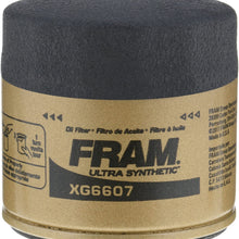 FRAM Ulta Synthetic Automotive Replacement Oil Filter, Designed for Synthetic Oil Changes Lasting up to 20k Miles, XG6607 with SureGrip (Pack of 1)
