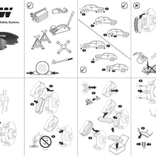 TRW TPC1432 Black Premium Ceramic Rear Disc Brake Pad Set