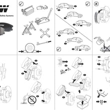 TRW Black TPC0853 Premium Ceramic Front Disc Brake Pad Set for select Mercedes-Benz C, E and S-class, and Chrysler Crossfire model