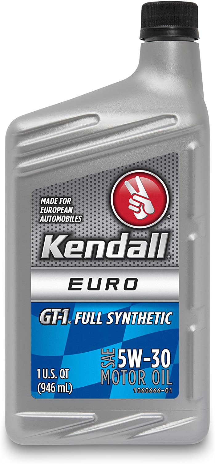 Kendall (1060746-AMC-12PK) GT-1 5W-30 Full Synthetic Euro Motor Oil - 1 Quart, (Case of 12)