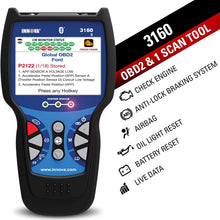 INNOVA Color Screen with Bluetooth 3160g Code Reader/Scan Tool with ABS, SRS, and Live Data for OBD2 Vehicles