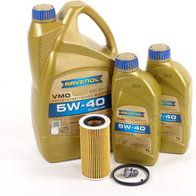 Blau J1A5114 Motor Oil Change Kit - Compatible with 2012-13 Audi TTRS w/ 5 Cylinder 2.5T Engine - 5w40