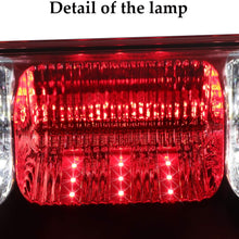 Sanzitop LED 3rd Brake Light Assembly High Mount Brake Light Cargo Lamp for 2004-2008 Ford F150 2007-2010 Ford Explorer Sport Trac 2006-2008 Lincoln Mark LT Chrome Housing Red Lens