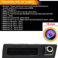 HD 1280x720p Golden Camera for BMW 3er F30 5er F10 F11 X3 F25 BMW 315i 320Li/530i/328i/535Li/520Li,3nd Generation Camera Rear View Reversing Backup Camera Night Vision Waterproof Backing Camera