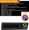 HD 1280x720p Rear Reversing Backup Camera Rearview Trunk Handle Replacement Golden Camera Night Vision Ip69 Waterproof for BMW 3er F30 5er F10 F11 X3 F25 BMW 315i 320Li/530i/328i/535Li/520Li