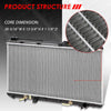 Replacement for Honda CRV 1st Gen 1-1/4 inches Inlet OE Style Aluminum Direct Replacement Racing Radiator