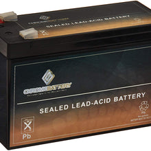 SLA Replacement Battery for 12V 9AH Battery- Battery For APC RBC GP1272 PS1270 ES7-12- AGM SLA Battery- Chrome Battery