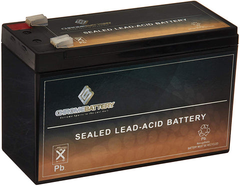 SLA Replacement Battery for 12V 9AH Battery- Battery For APC RBC GP1272 PS1270 ES7-12- AGM SLA Battery- Chrome Battery