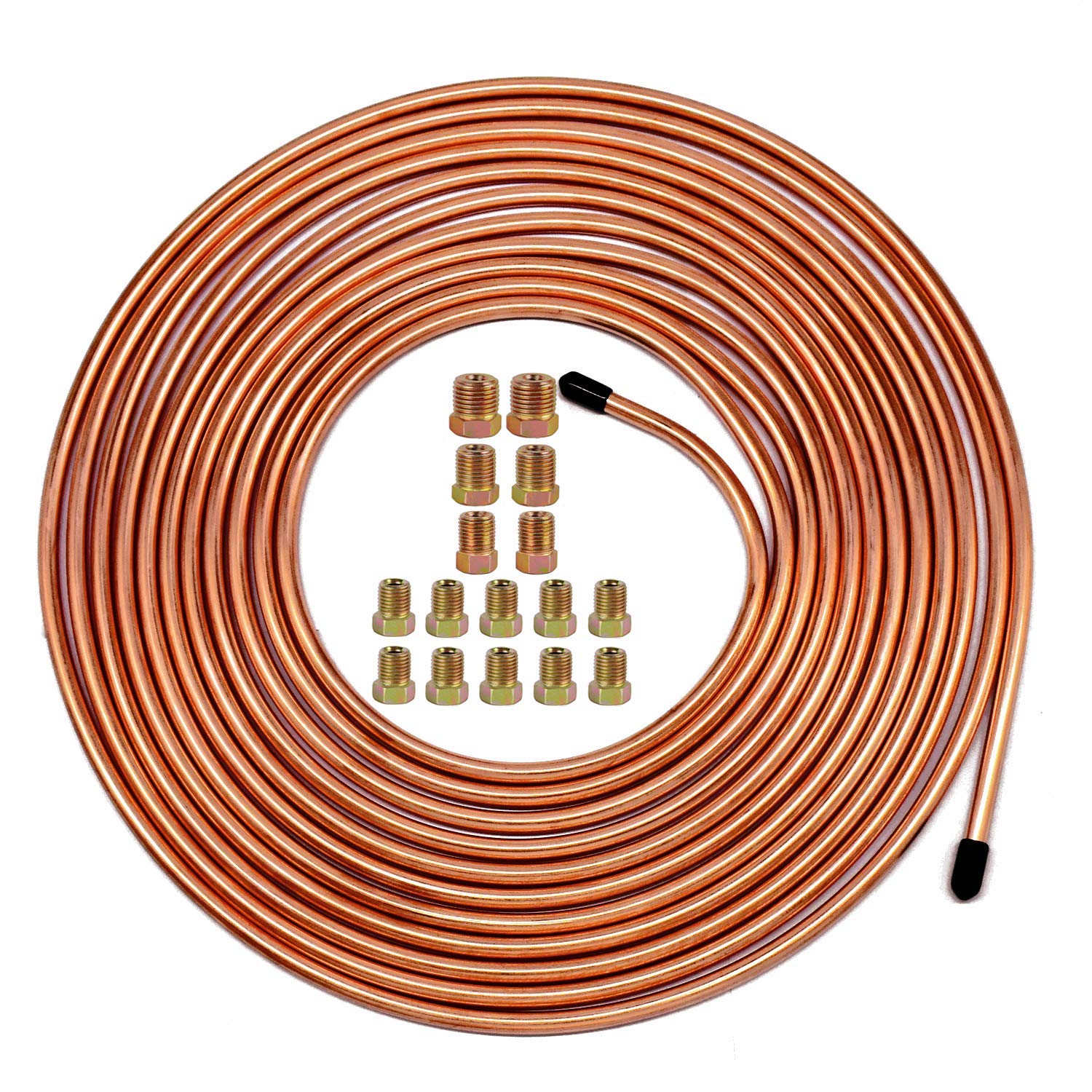Muhize Upgraded Brake Line Tubing Kit - 25 Ft. of 3/16 Flexible Tube, Roll 25 ft 3/16
