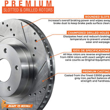 [Front] Max Brakes Premium XDS Rotors with Carbon Ceramic Pads KT069031