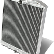 Replacement for Honda Civic EG MT (Manual Transmission) 2-Row Aluminum Radiator w/Stay Mount Bracket (Silver)