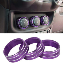 26 PCS Interior Decoration Trim Kit - Steering Wheel&Center Console Cover, Air Outlet Trim, Door Handle Cover Inner,Gear Frame,Copilot Handle Trim For Jeep Wrangler JK JKU 2011-2018 2&4-Door (Purple)