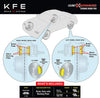 KFE KFE1304-104 Ultra Quiet Advanced Premium Ceramic Brake Pad REAR Set Compatible With: 2007-2017 Toyota Tundra, Sequoia, Land Cruiser; Lexus LX570