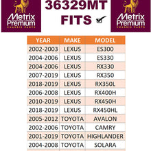 METRIX PREMIUM 36329MT Front Stabilizer Bar Link Kit |K90344| For -> 2002-2003 Lexus ES300 / 2007-2019 Lexus RX350 / 2005-2012 Toyota AVALON / 2002-2006 CAMRY / 2001-2019 HIGHLANDER | Made in TURKEY