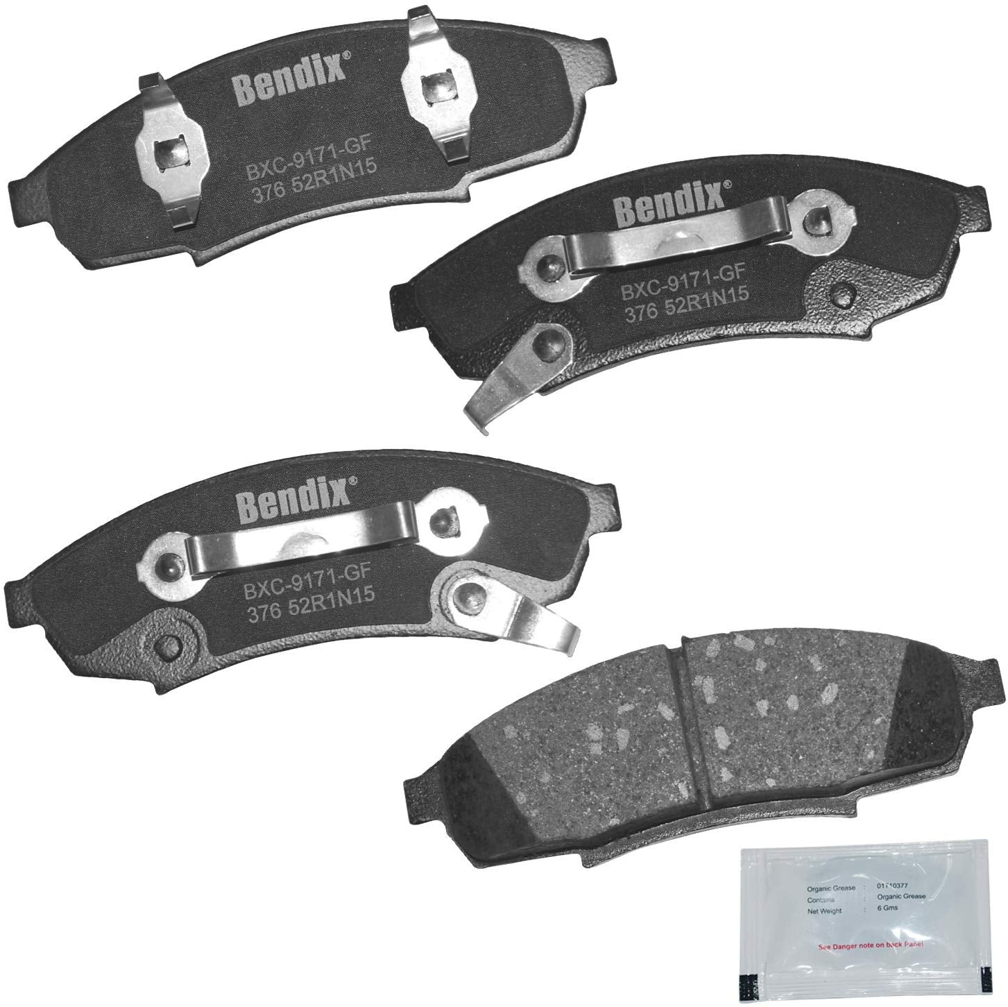 Bendix Premium Copper Free CFC376 Premium Copper Free Ceramic Brake Pad (Front)