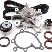ANPART Timing Belt Kit Fit For 1993-1997 Ford Probe 1993-2002 Mazda 626 1993-1997 Mazda MX-6 2001-2003 Mazda Protege 2002-2003 Mazda Protege5 Timing Belt Water Pump Tensioner Gasket Set