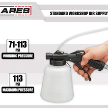 ARES 70923-1-Liter Vacuum Brake Fluid Bleeder - Hanging Hook and Locking Trigger Allows for Hands Free Operation