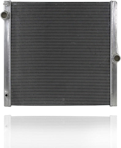 Radiator - PACIFIC BEST INC. For/Fit 07-10 BMW X5 3.0L L6 (Without Integrated Oil Cooler) / 4.8L V8 Gas Engine - 1-Row - 17117585036