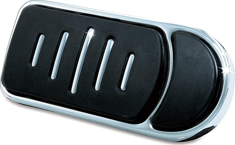 Kuryakyn 7587 Motorcycle Foot Control: Premium Extended Brake Pedal Pad for 1980-2019 Harley-Davidson Motorcycles, Chrome