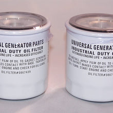 Universal Generator Part Replacement Oil Filters for 070185B and 070185D (3 Pack)