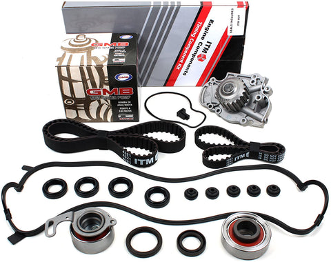 New ITM244WPVC (112 Teeth) Timing Belt Kit, Water Pump (GMB), Valve Cover Gasket Set for F22B1 F23A VTEC