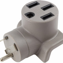 AC WORKS EV Charging Adapter for Tesla Use (14-30 30A 4-Prong Dryer to 50A RV/Tesla)