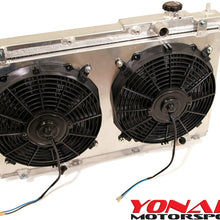 Yonaka Compatible with 2001-2005 Honda Civic (1.7L) Dual Core Lightweight Performance Aluminum Radiator w/Fans & Shroud Kit