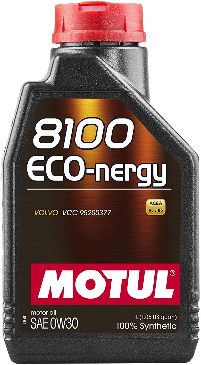 Motul 102793-12 8100 Eco-Nergy 0W-30 Oil, (Case of 12)