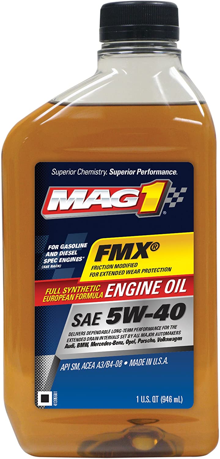 MAG1 62836-6PK FMX SAE 5W-40 Full Synthetic European Formula Engine Oil - 32 oz., (Pack of 6)